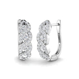 Hoop Earrings - Trily 0.5ct Elegant Fine Diamond