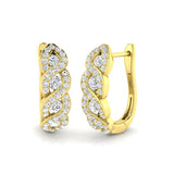 Hoop Earrings - Trily 0.5ct Elegant Fine Diamond