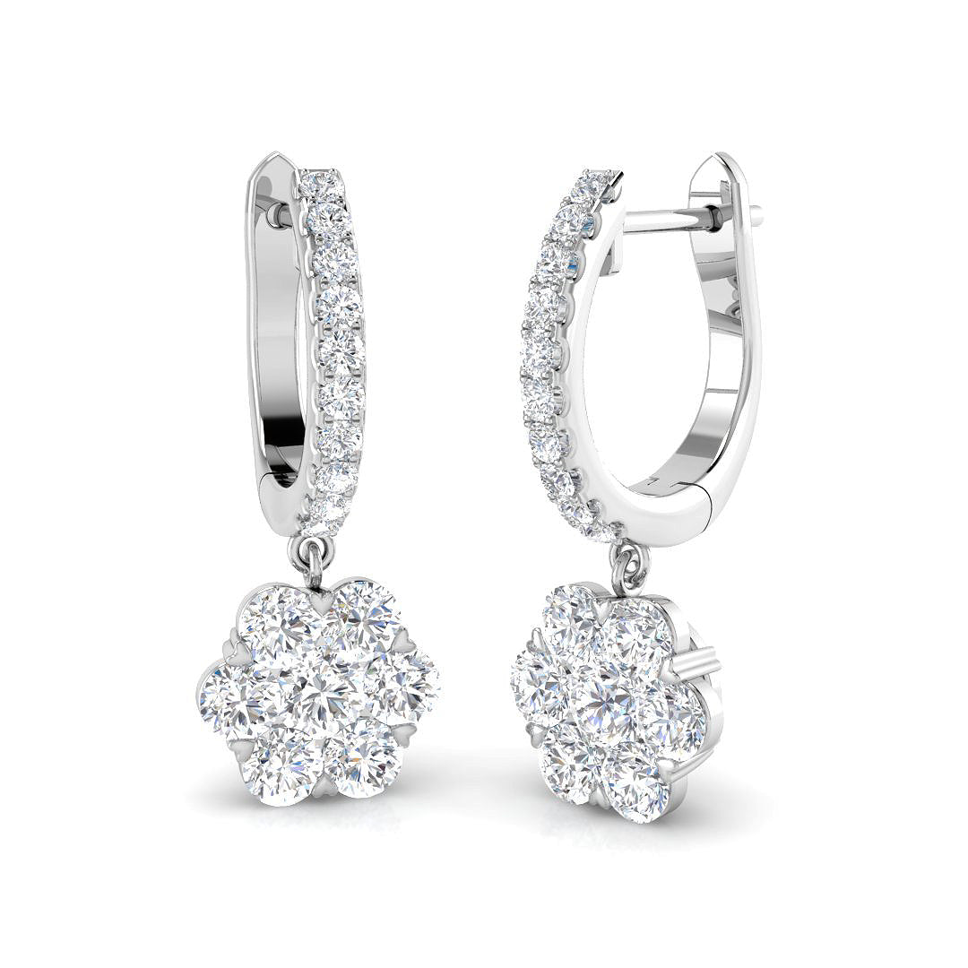 Quiet Lustre Diamond Earring 1.5 ct  Platinum, 9ct, 18ct White, Yellow & Rose Gold | Handcrafted Fine Jewellery-12