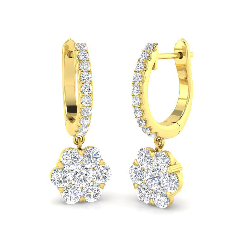 Quiet Lustre Diamond Earring 1.5 ct  Platinum, 9ct, 18ct White, Yellow & Rose Gold | Handcrafted Fine Jewellery-14