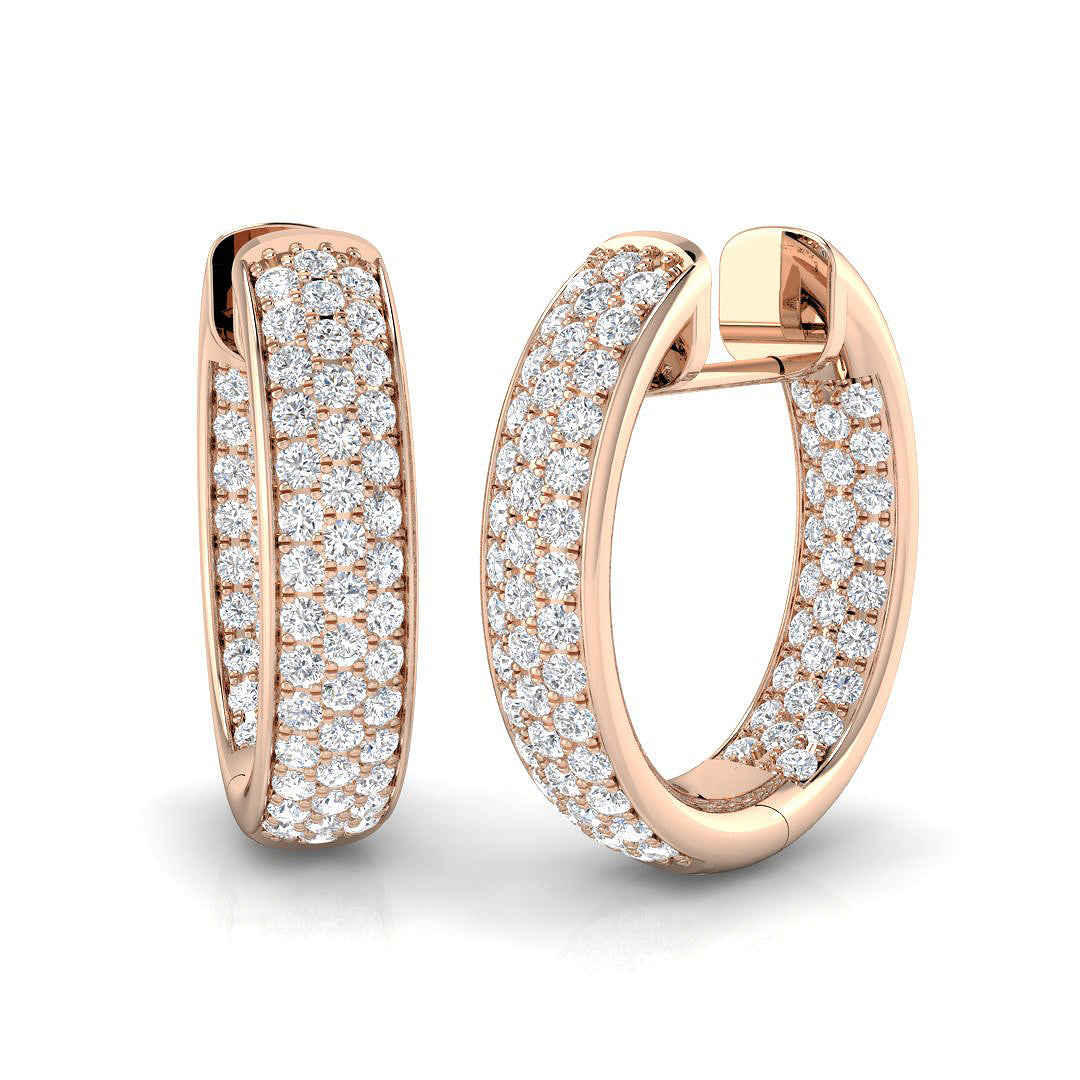 Subtle Glow Diamond Earring 1.25 ct  Platinum, 9ct, 18ct White, Yellow & Rose Gold | Handcrafted Fine Jewellery-11