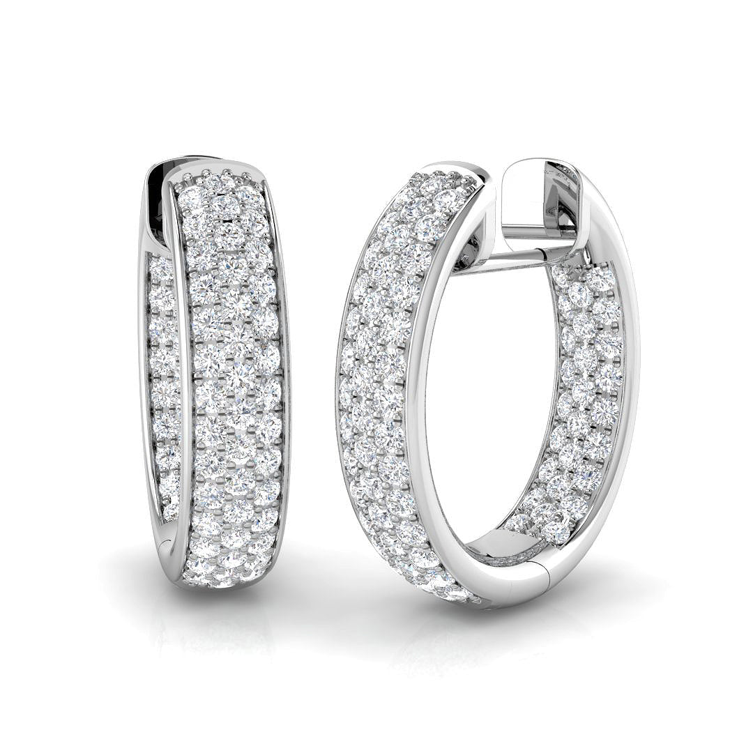 Subtle Glow Diamond Earring 1.25 ct  Platinum, 9ct, 18ct White, Yellow & Rose Gold | Handcrafted Fine Jewellery-12