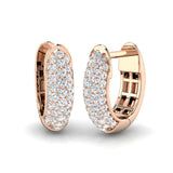 Hoop Earrings - Ergty 0.33ct Round Cut Diamond Pure Radiance