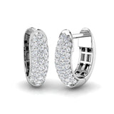 Hoop Earrings - Ergty 0.33ct Round Cut Diamond Pure Radiance