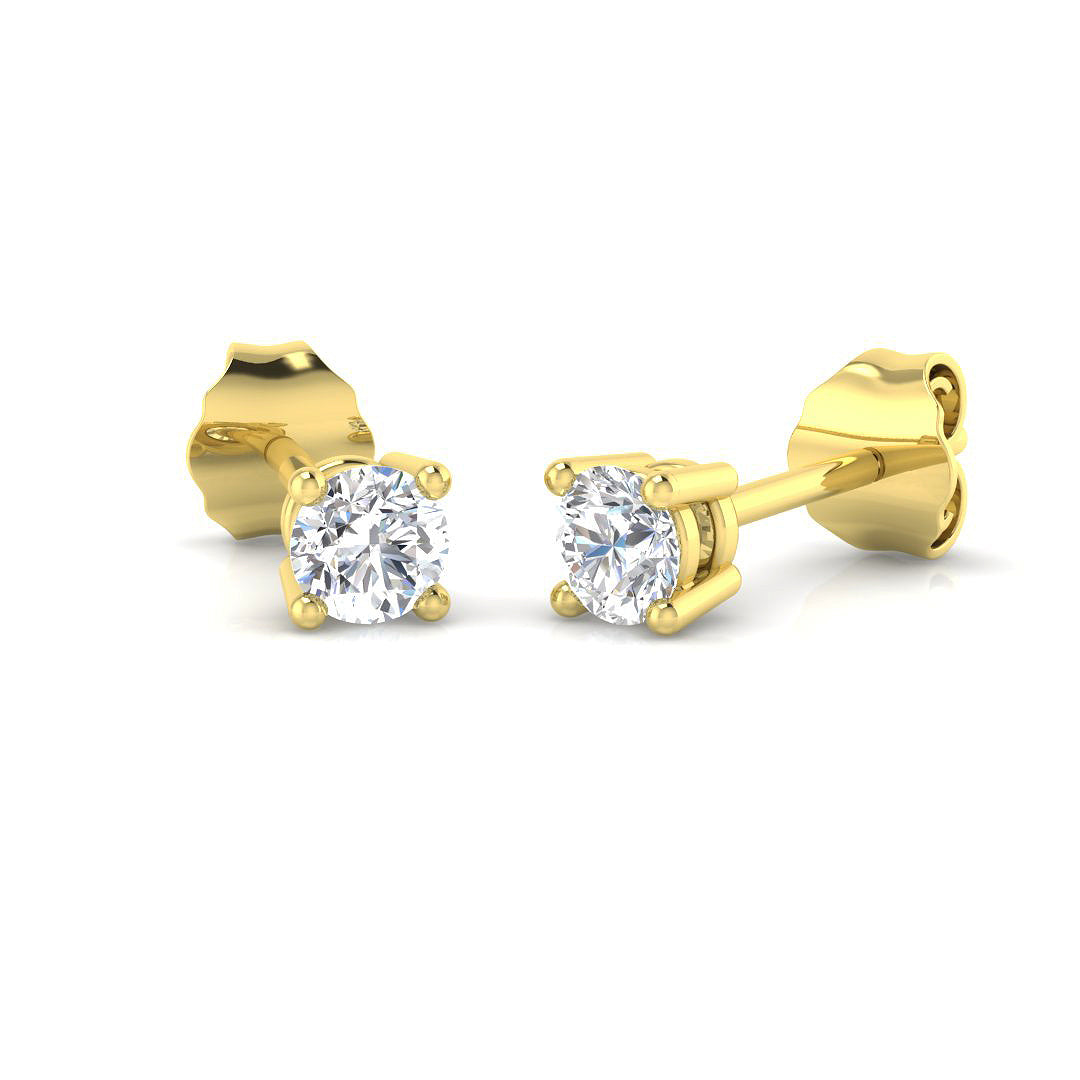 Dignified Gleam Diamond Earring 0.25 ct  Platinum, 9ct, 18ct White, Yellow & Rose Gold | Handcrafted Fine Jewellery-14