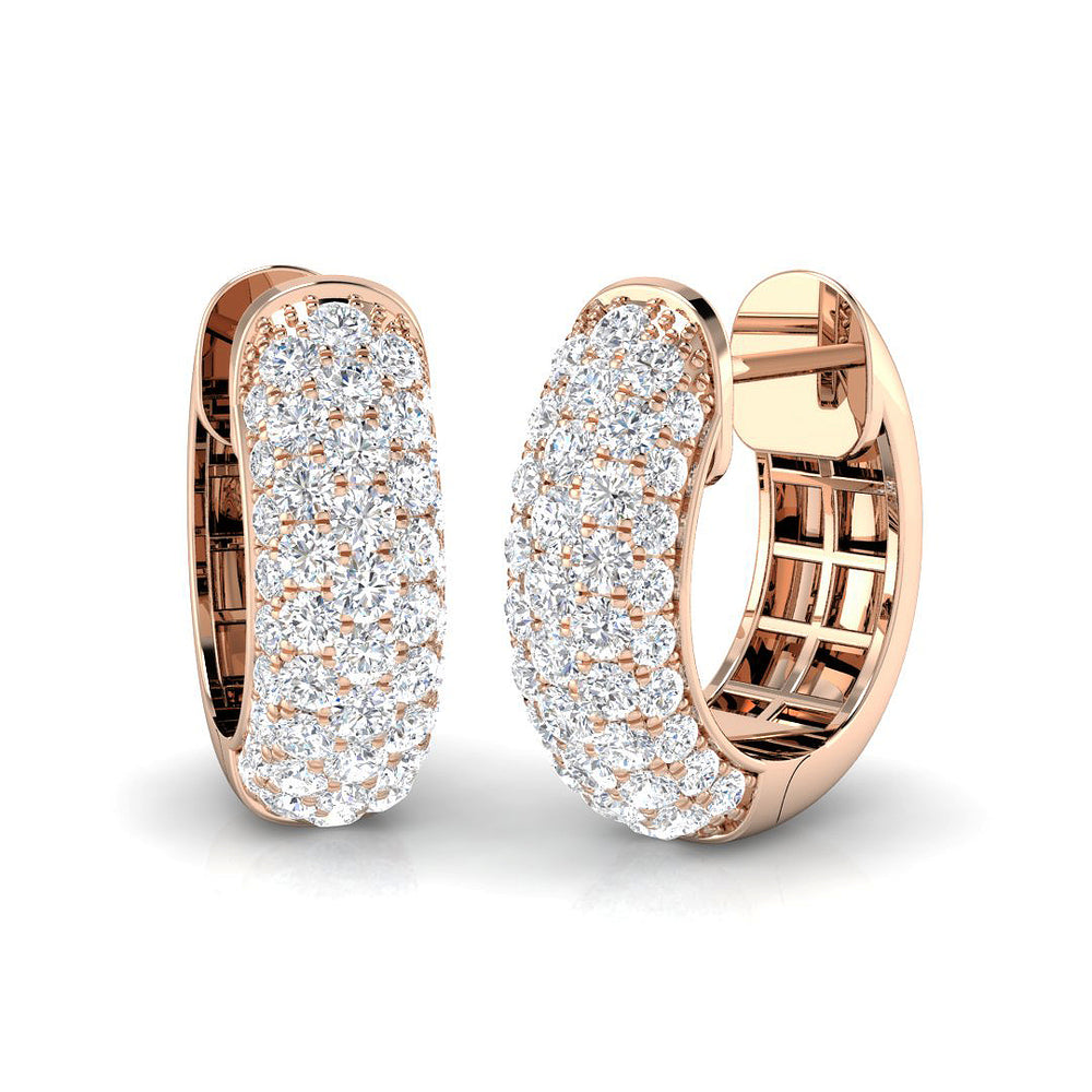 Graceful Shimmer Diamond Earring 1.75 ct  Platinum, 9ct, 18ct White, Yellow & Rose Gold | Handcrafted Fine Jewellery-10