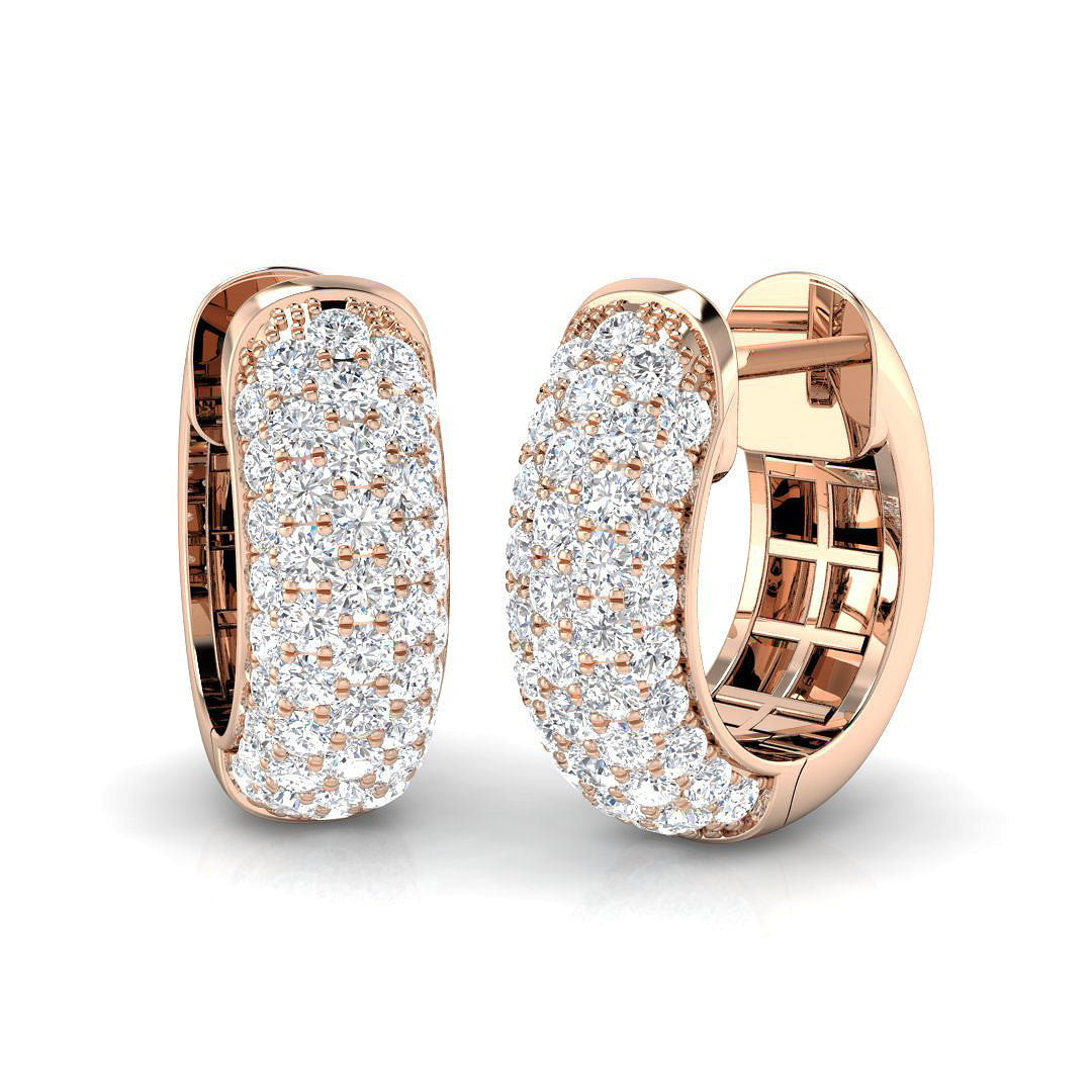 Opulence Hall Diamond Earring 0.33 ct  Platinum, 9ct, 18ct White, Yellow & Rose Gold | Handcrafted Fine Jewellery-10