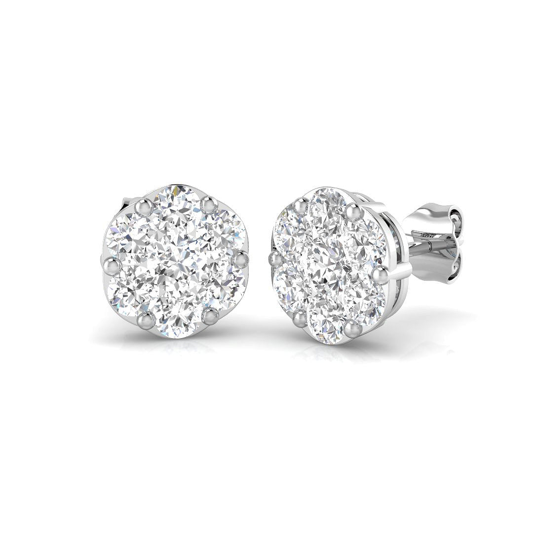 Grandeur Diamond Earring 1.5 ct  Platinum, 9ct, 18ct White, Yellow & Rose Gold | Handcrafted Fine Jewellery-12