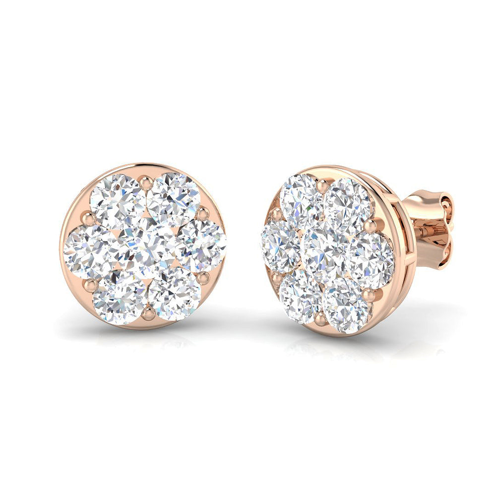 Lustrous Diamond Earring 2 ct  Platinum, 9ct, 18ct White, Yellow & Rose Gold | Handcrafted Fine Jewellery-11