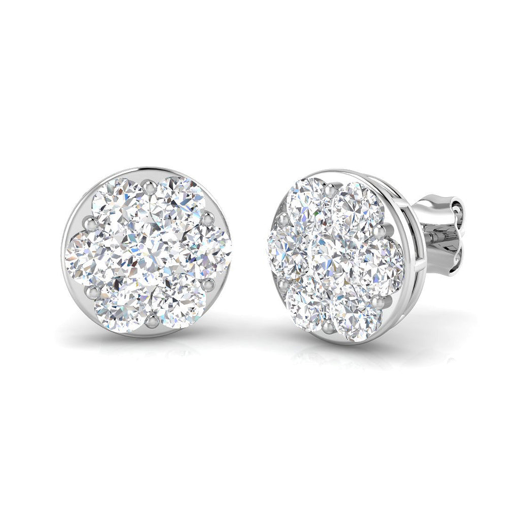 Lustrous Diamond Earring 2 ct  Platinum, 9ct, 18ct White, Yellow & Rose Gold | Handcrafted Fine Jewellery-12