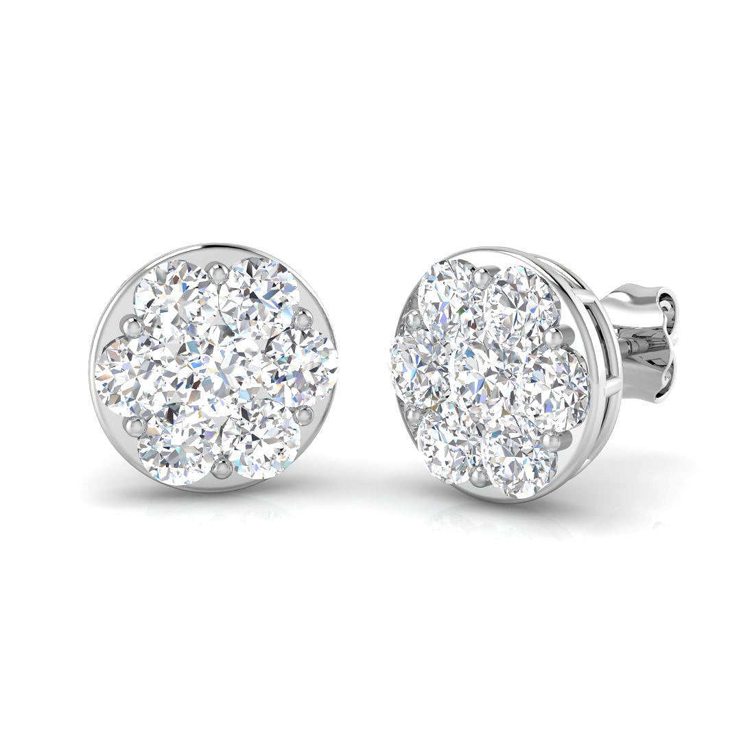 Lustrous Diamond Earring 2 ct  Platinum, 9ct, 18ct White, Yellow & Rose Gold | Handcrafted Fine Jewellery-12