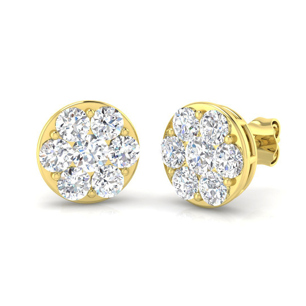 Lustrous Diamond Earring 2 ct  Platinum, 9ct, 18ct White, Yellow & Rose Gold | Handcrafted Fine Jewellery-14