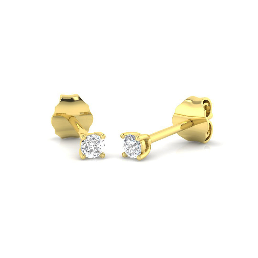 Decorated Diamond Earring 0.15 ct  Platinum, 9ct, 18ct White, Yellow & Rose Gold | Handcrafted Fine Jewellery-14