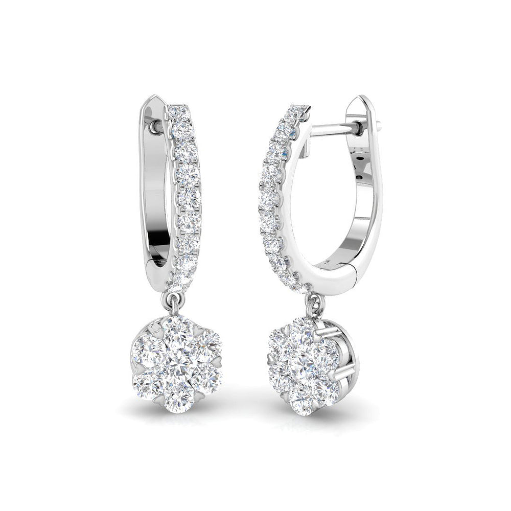 Kensington Palace Diamond Earring 1 ct  Platinum, 9ct, 18ct White, Yellow & Rose Gold | Handcrafted Fine Jewellery-12