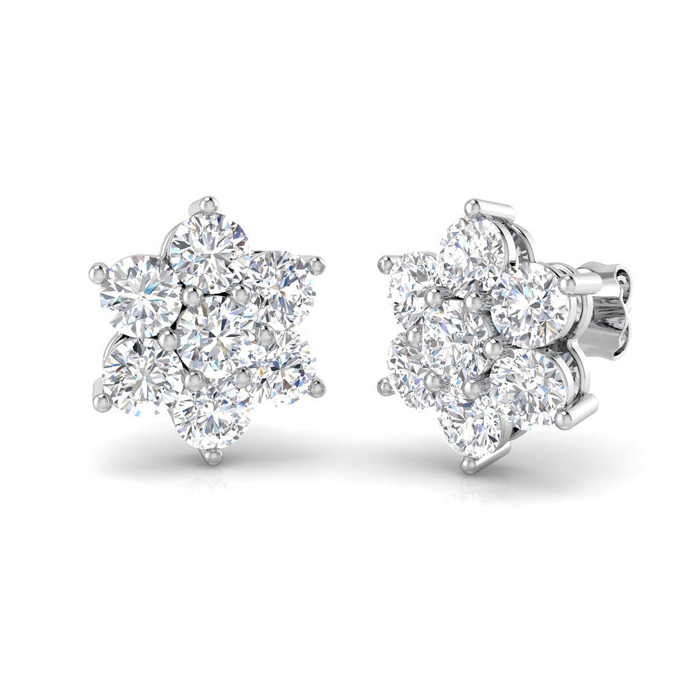 Blenheim Diamond Earring 3 ct  Platinum, 9ct, 18ct White, Yellow & Rose Gold | Handcrafted Fine Jewellery-12