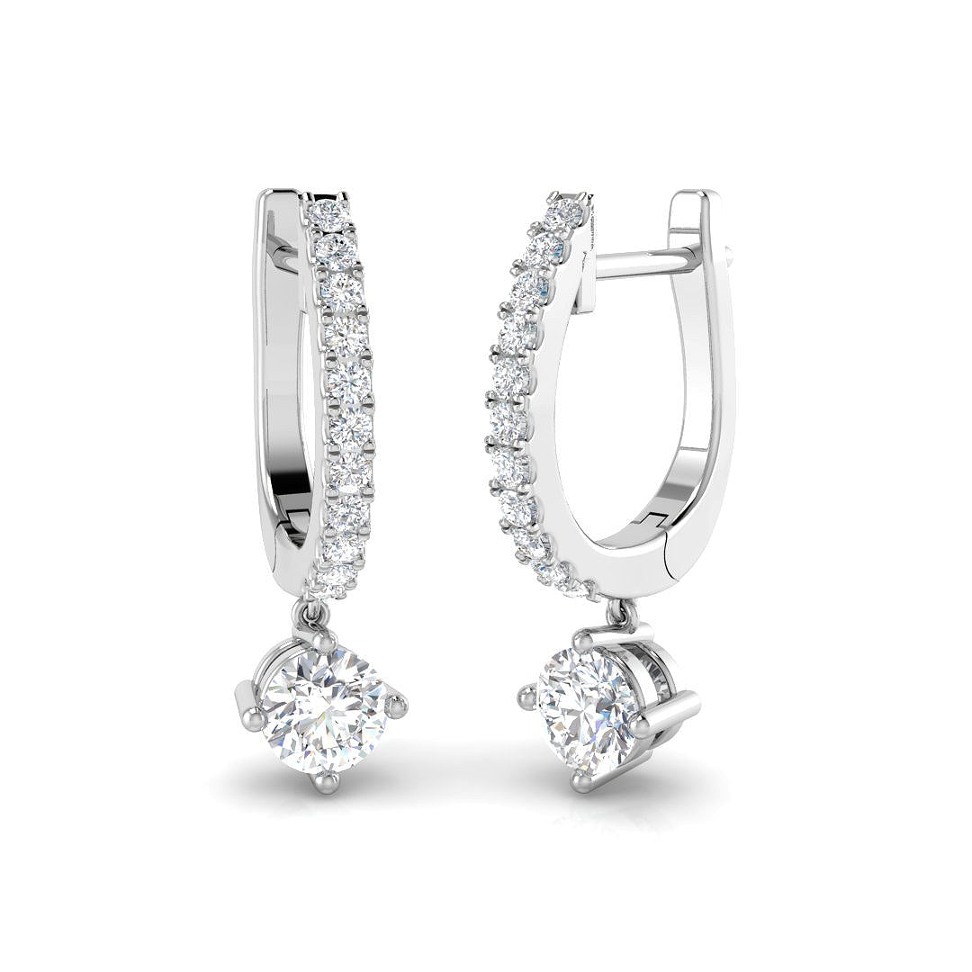 Chatsworth Diamond Earring 0.75 ct  Platinum, 9ct, 18ct White, Yellow & Rose Gold | Handcrafted Fine Jewellery-12