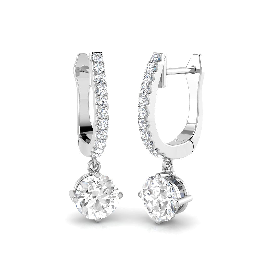 Althorp Diamond Earring 1.25 ct  Platinum, 9ct, 18ct White, Yellow & Rose Gold | Handcrafted Fine Jewellery-12