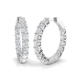 Longleat Diamond Earring 5.5 ct  Platinum, 9ct, 18ct White, Yellow & Rose Gold | Handcrafted Fine Jewellery-2