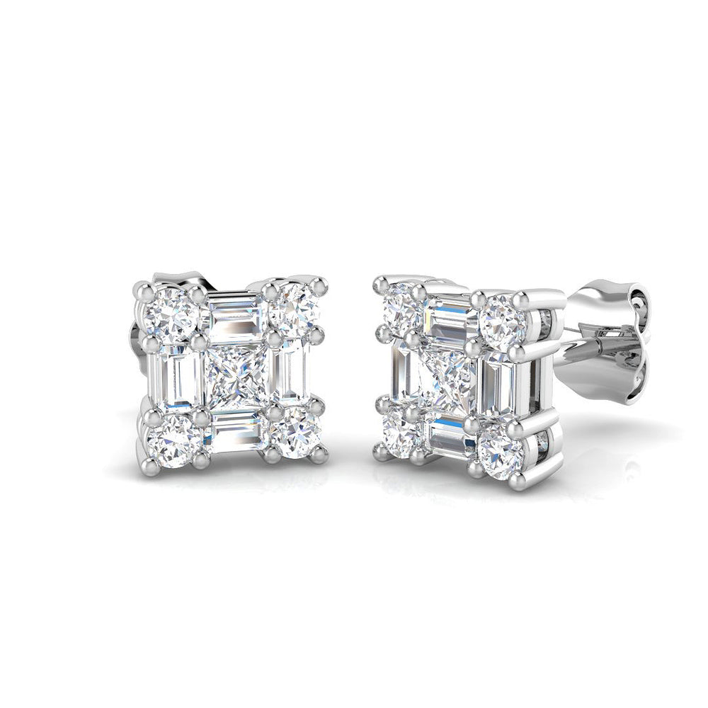 Dainty Diamond Earring 0.75 ct  Platinum, 9ct, 18ct White, Yellow & Rose Gold | Handcrafted Fine Jewellery-12