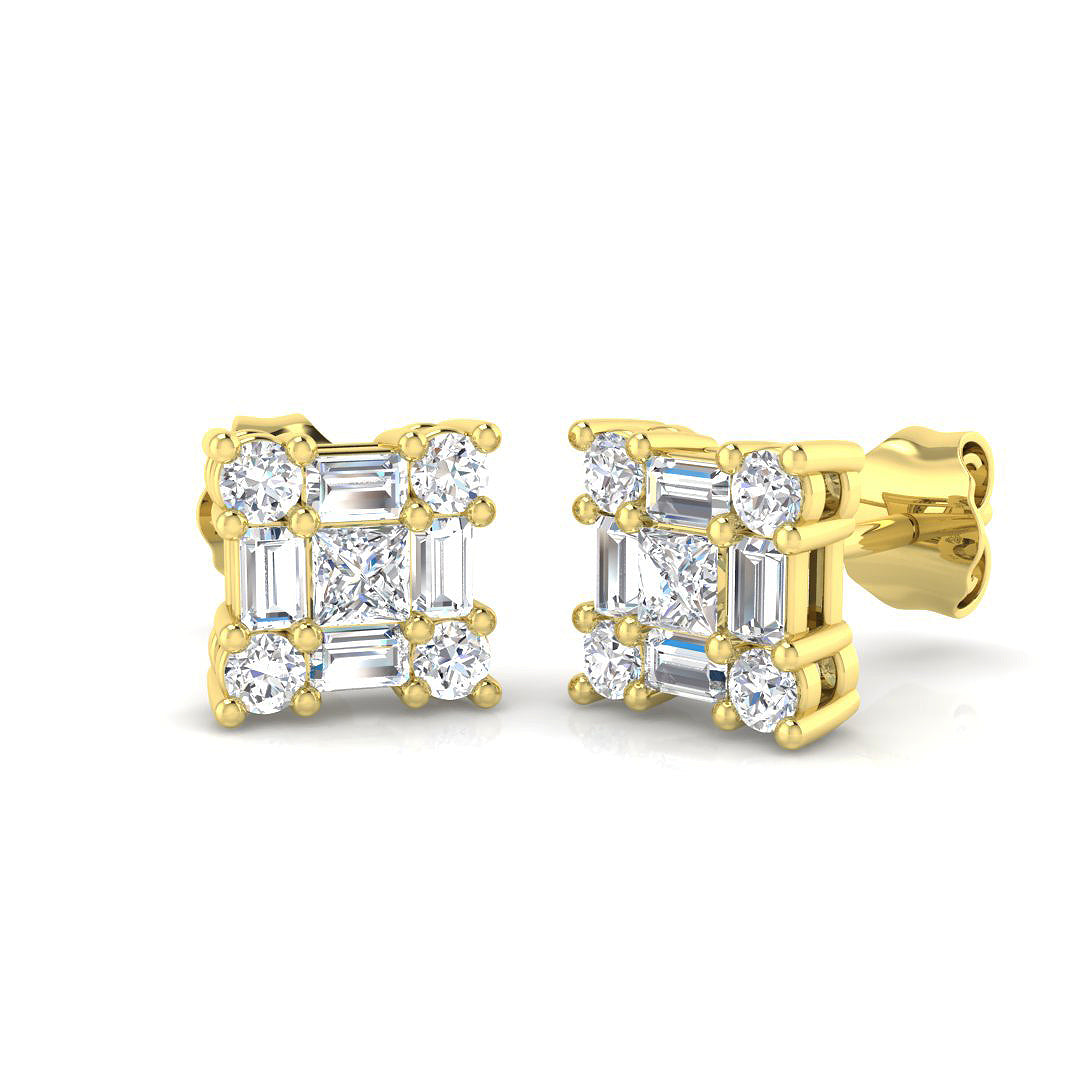 Dainty Diamond Earring 0.75 ct  Platinum, 9ct, 18ct White, Yellow & Rose Gold | Handcrafted Fine Jewellery-14