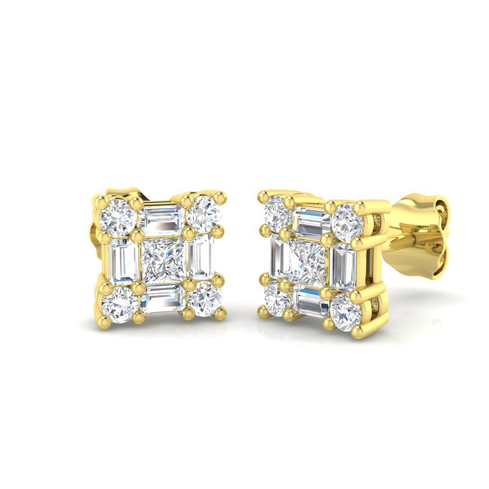 Dainty Diamond Earring 0.75 ct  Platinum, 9ct, 18ct White, Yellow & Rose Gold | Handcrafted Fine Jewellery-14