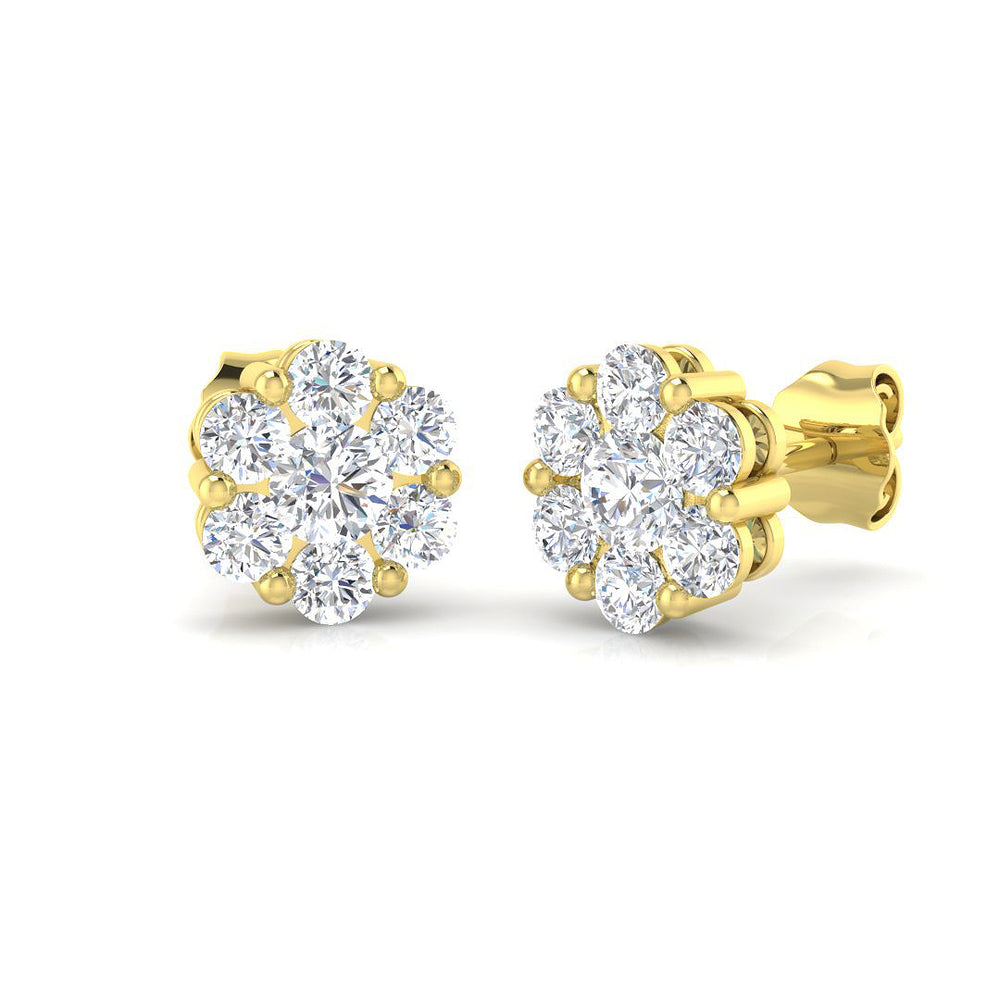 Petite Diamond Earring 1 ct  Platinum, 9ct, 18ct White, Yellow & Rose Gold | Handcrafted Fine Jewellery-14
