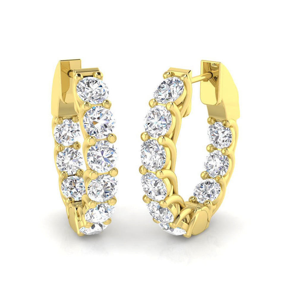 Delicate Touch Diamond Earring 3 ct  Platinum, 9ct, 18ct White, Yellow & Rose Gold | Handcrafted Fine Jewellery-14