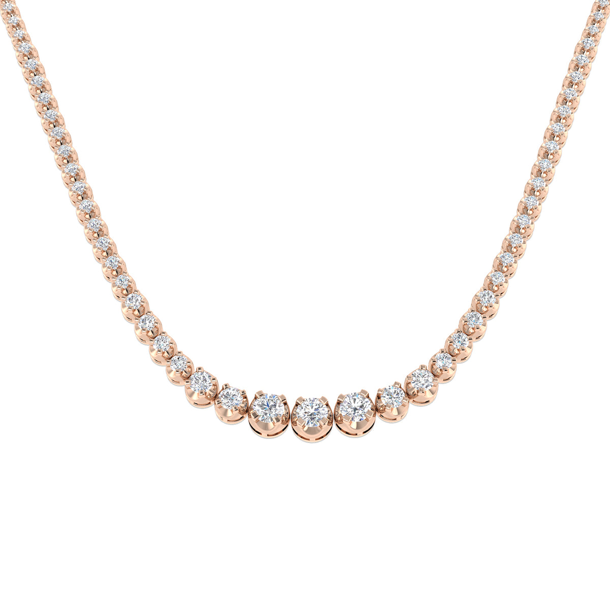 Morag Diamond Tennis Necklace 3ct Platinum Gold