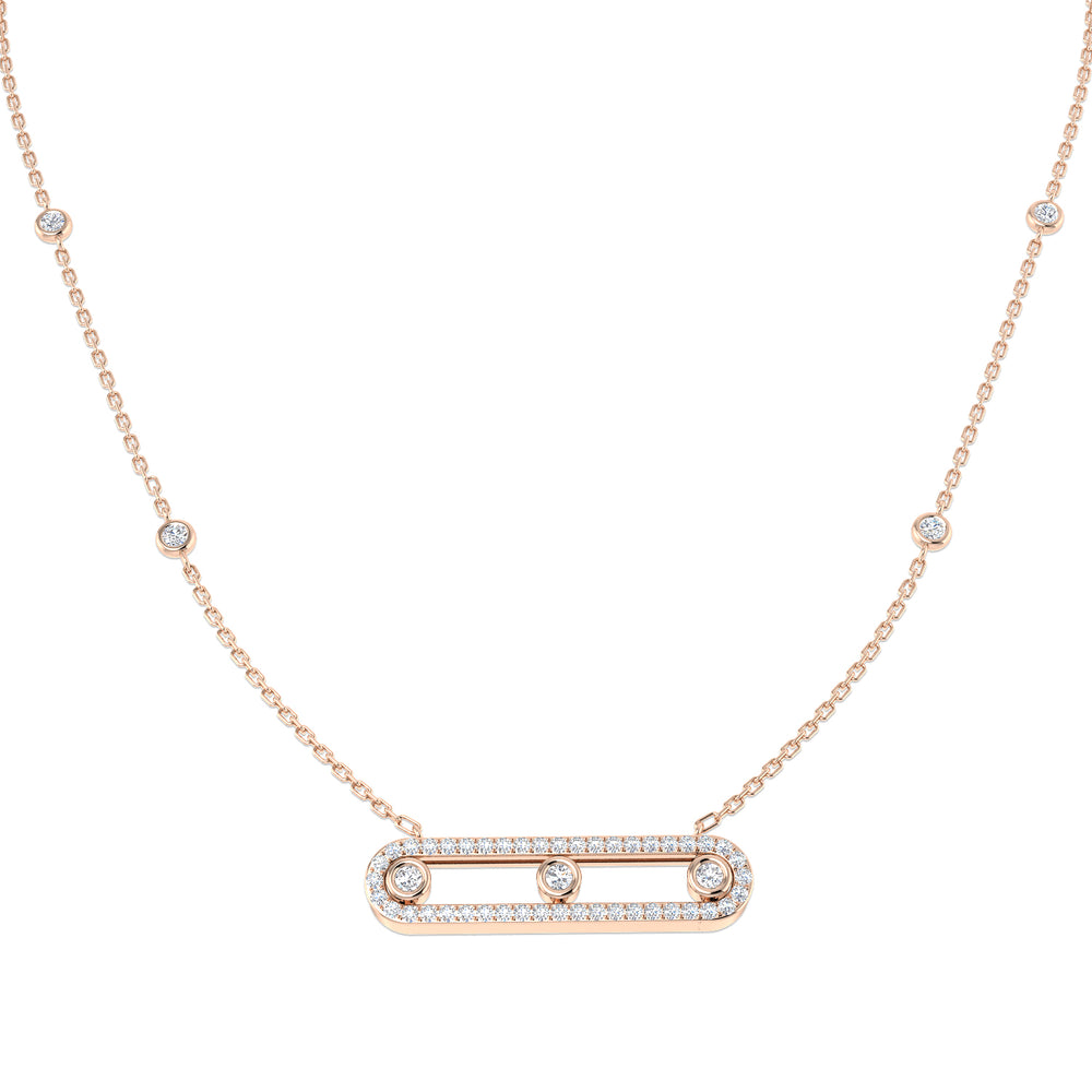 Orla Diamond Necklace Spectacle 0.5ct Gold Platinum