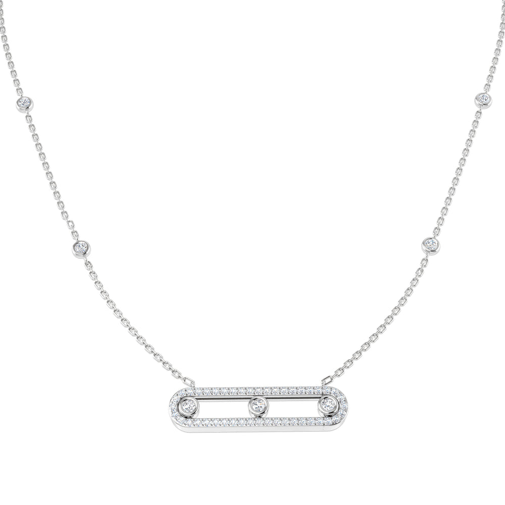 Orla Diamond Necklace Spectacle 0.5ct Gold Platinum