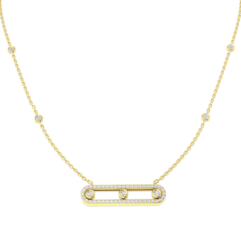 Orla Diamond Necklace Spectacle 0.5ct Gold Platinum
