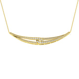 Paula Diamond Necklace Fancy 0.75ct Gold Platinum