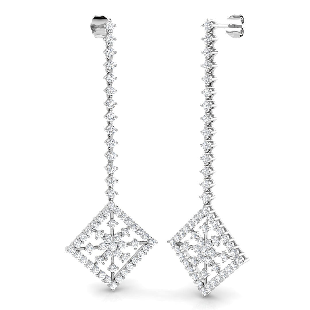 Featherlight Diamond Earring 2.75 ct  Platinum, 9ct, 18ct White, Yellow & Rose Gold | Handcrafted Fine Jewellery-2