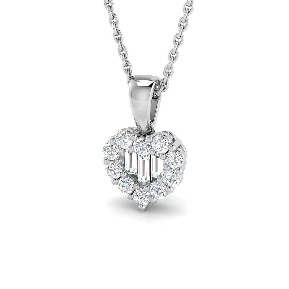 Archie Heart Pendant 0.3ct Diamond Gold (Without Chain )