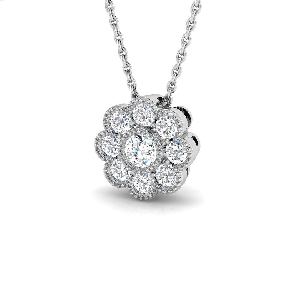 Barde Vintage Pendant Diamond  0.5ct Gold (Without Chain )