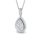 Mia Cluster Pendant 0.75ct Diamond in  and Gold(Without Chain )