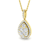 Mia Cluster Pendant 0.75ct Diamond in  and Gold(Without Chain )