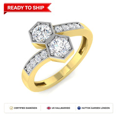Lab grown diamond earring