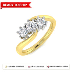 Lab grown diamond earring