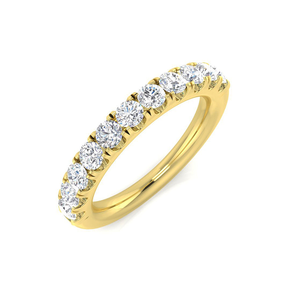 0.81Ct Lab Grown Diamond Ring in 9k Yellow Gold