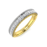 0.20-0.50ct D/VVS Lab-Grown Round Cut Diamond Half Eternity Ring