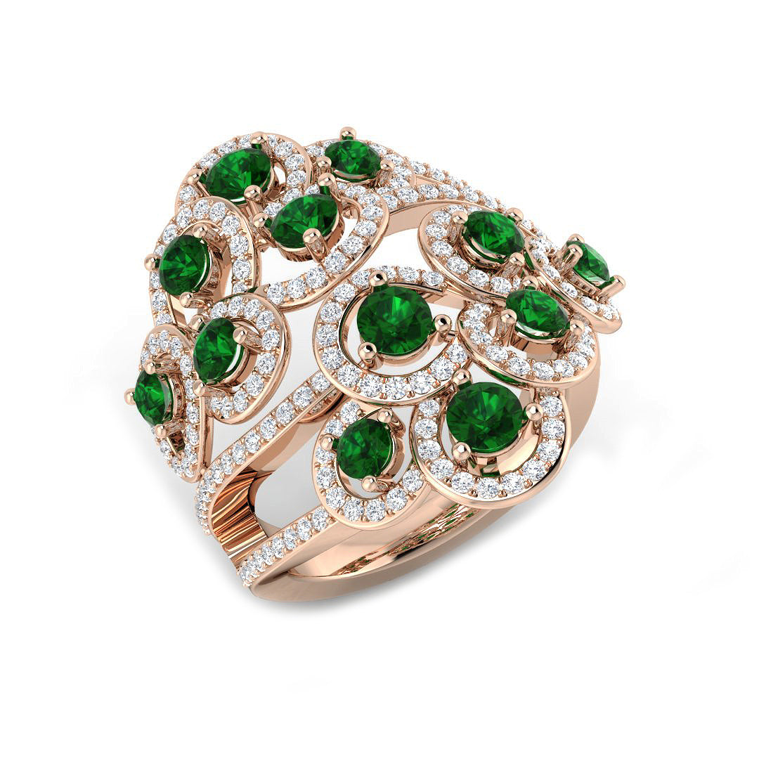 Womens Diamond Ring, Designer Ring, Cocktail Ring