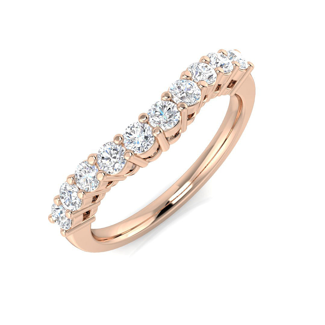 Diamond Bearkben Half Eternity Ring | 0.5ct