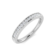 0.20Carat D-E/VS Lab Grown Diamond Half Eternity Wedding Ring 950 Platinum Ready To Ship