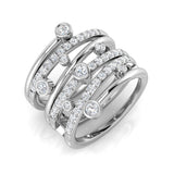 Diamond Cesektias Bubble Ring | 0.75ct | Hallmarked Gold & Platinum