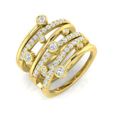 Diamond Cesektias Bubble Ring | 0.75ct | Hallmarked Gold & Platinum
