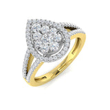 Diamond Plymouth Cluster Ring | 0.5ct | Hallmarked Gold & Platinum