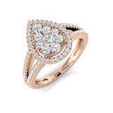 Diamond Plymouth Cluster Ring | 0.5ct | Hallmarked Gold & Platinum