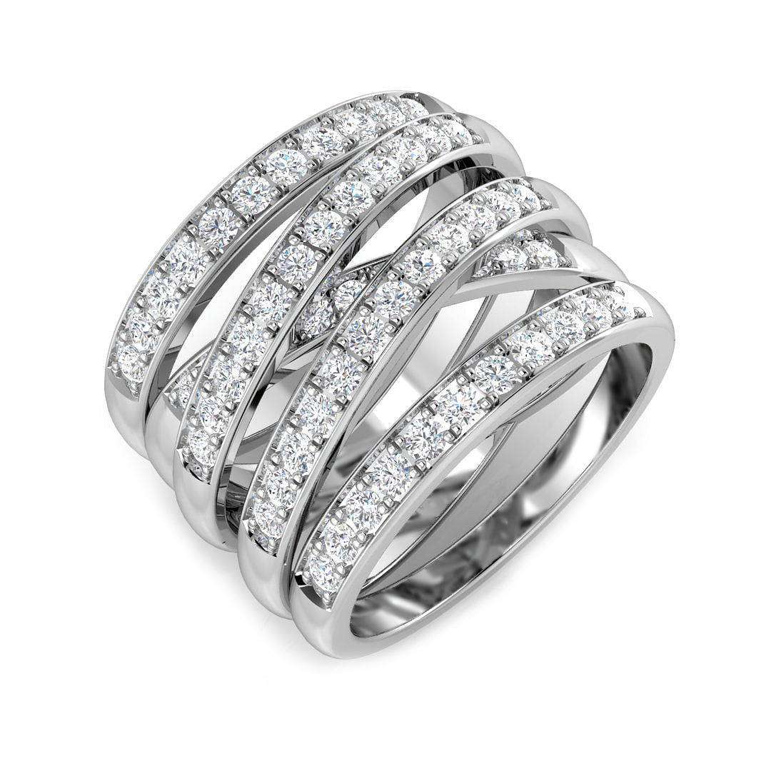 Diamond Brecon Fancy Ring | 1.25ct | Hallmarked Gold & Platinum