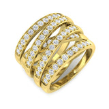 Diamond Brecon Fancy Ring | 1.25ct | Hallmarked Gold & Platinum